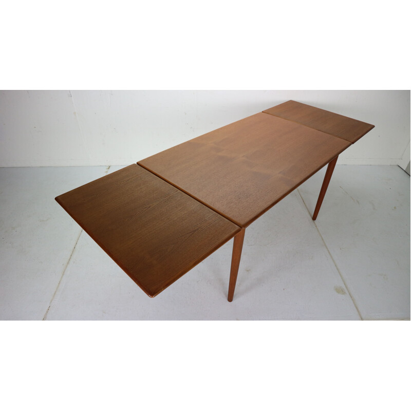 Vintage Extendable Teak Dining Table, Denmark, 1960s