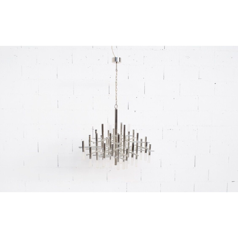 Vintage chandelier by Angelo Gaetano Sciolari, 1970