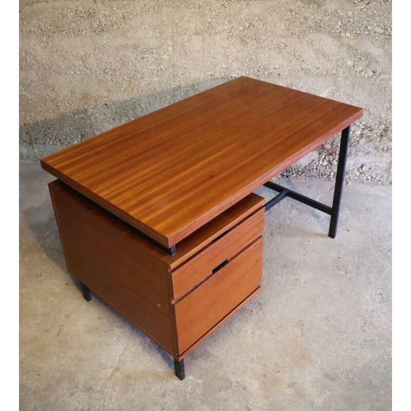 Vintage minister's desk by Pierre Guariche Minvielle edition 1950 