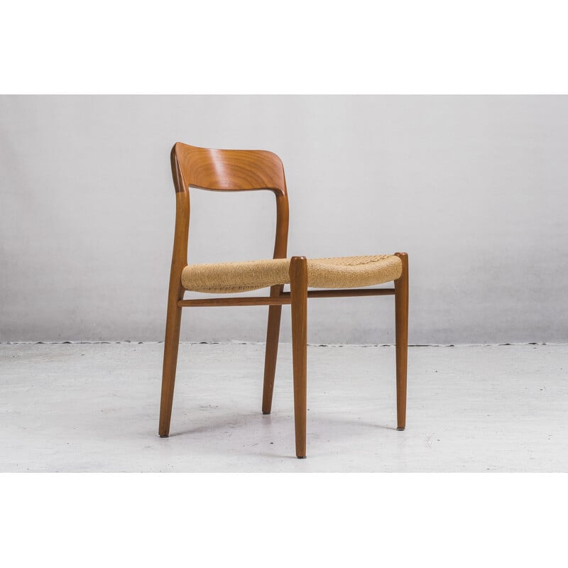 Vintage model 75 chair by Niels Otto Møller for J. L. Møllers, 1960