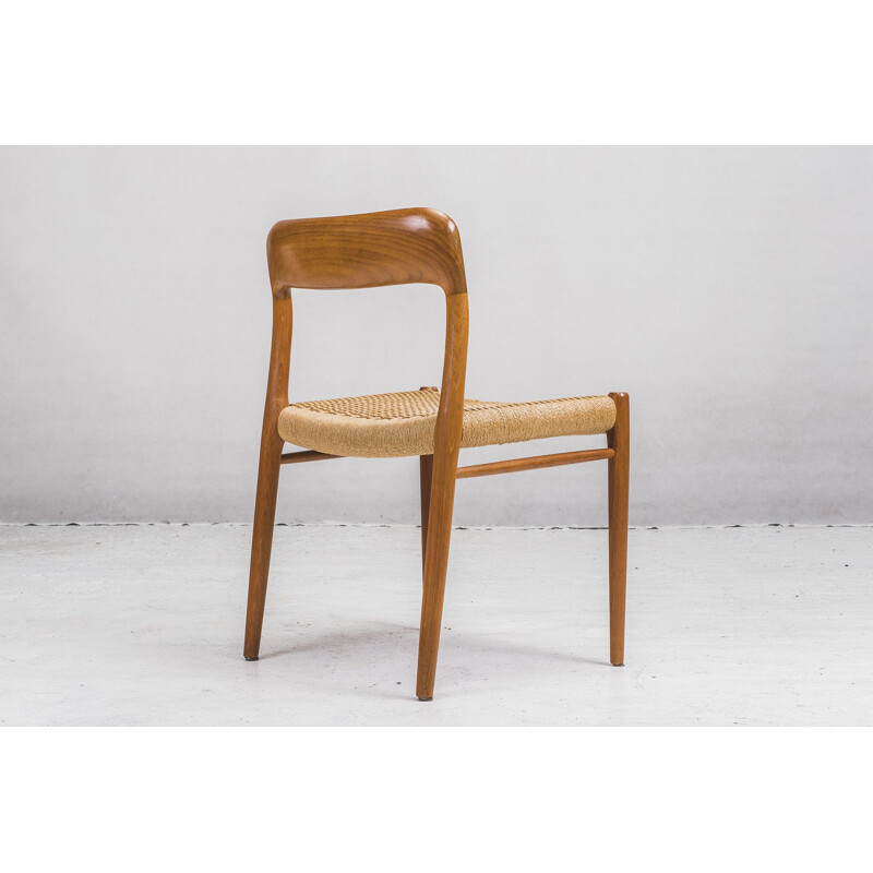 Vintage model 75 chair by Niels Otto Møller for J. L. Møllers, 1960