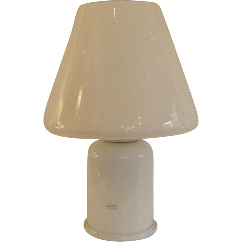 Lampe de table vintage en verre de Murano, 1980