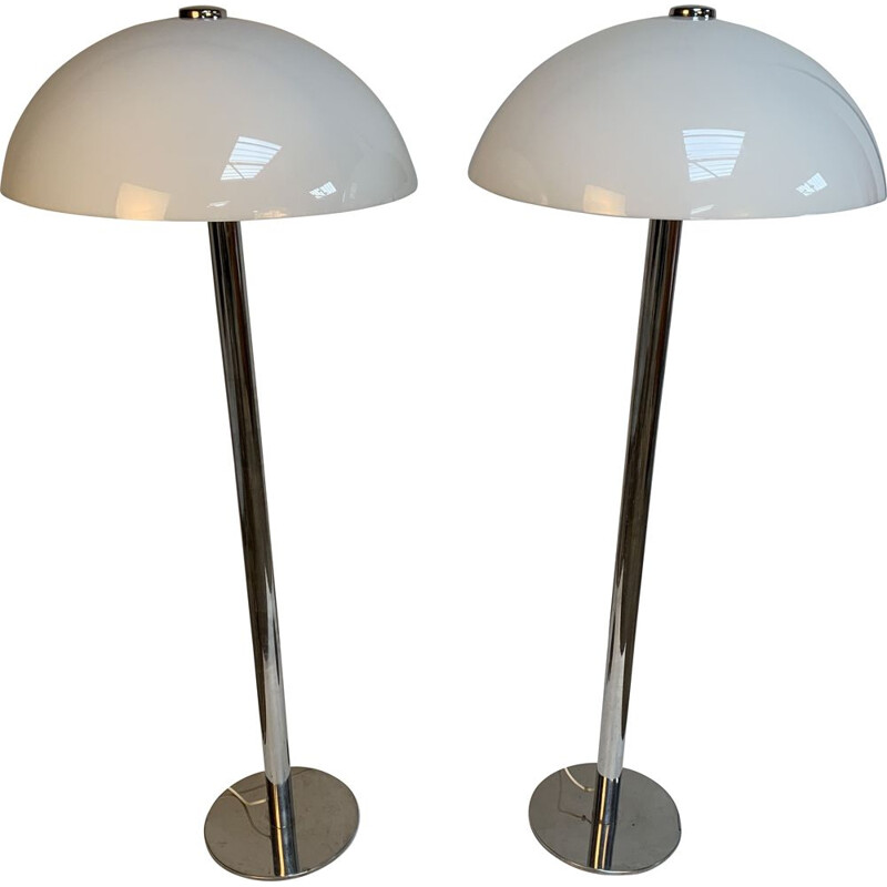 Paire de Lampadaires vintage par Guzzini, 1970