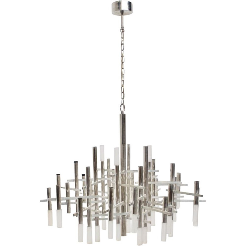 Vintage chandelier by Angelo Gaetano Sciolari, 1970