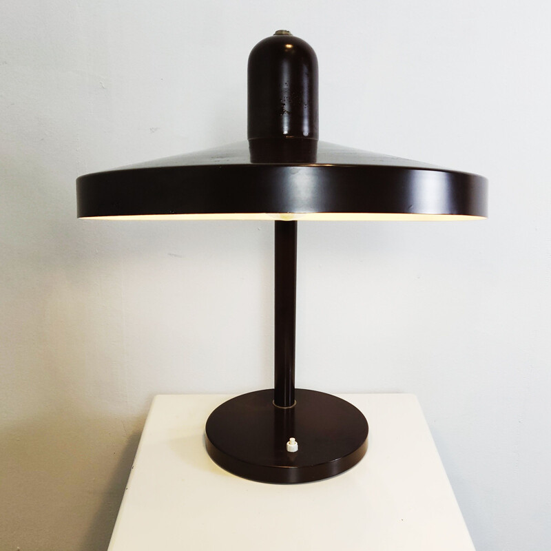 Vintage brown "Panama" 405 desk lamp by Hala Zeist