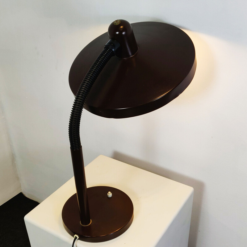 Vintage brown "Panama" 405 desk lamp by Hala Zeist