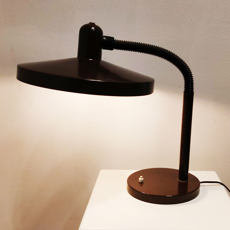 Vintage brown "Panama" 405 desk lamp by Hala Zeist