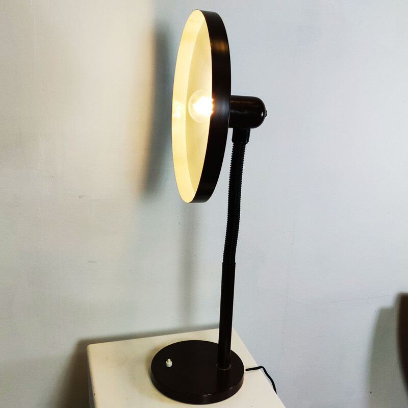 Vintage brown "Panama" 405 desk lamp by Hala Zeist