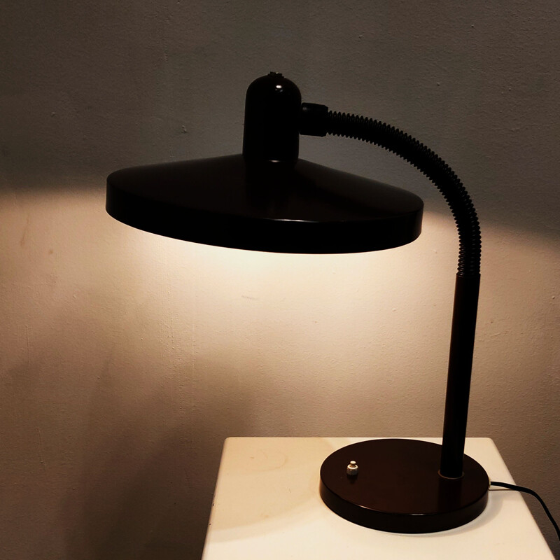 Vintage brown "Panama" 405 desk lamp by Hala Zeist