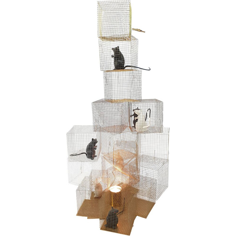 Vintage "Seven Rats" lamp by Ingo Maurer 2007