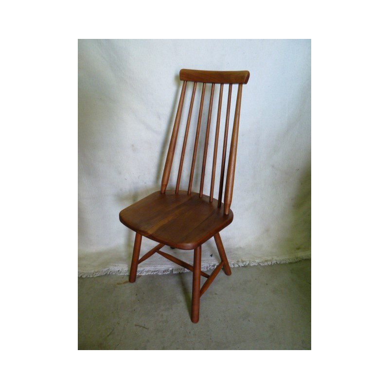 Scandinavian set of 4 chairs in teak - 1960s
