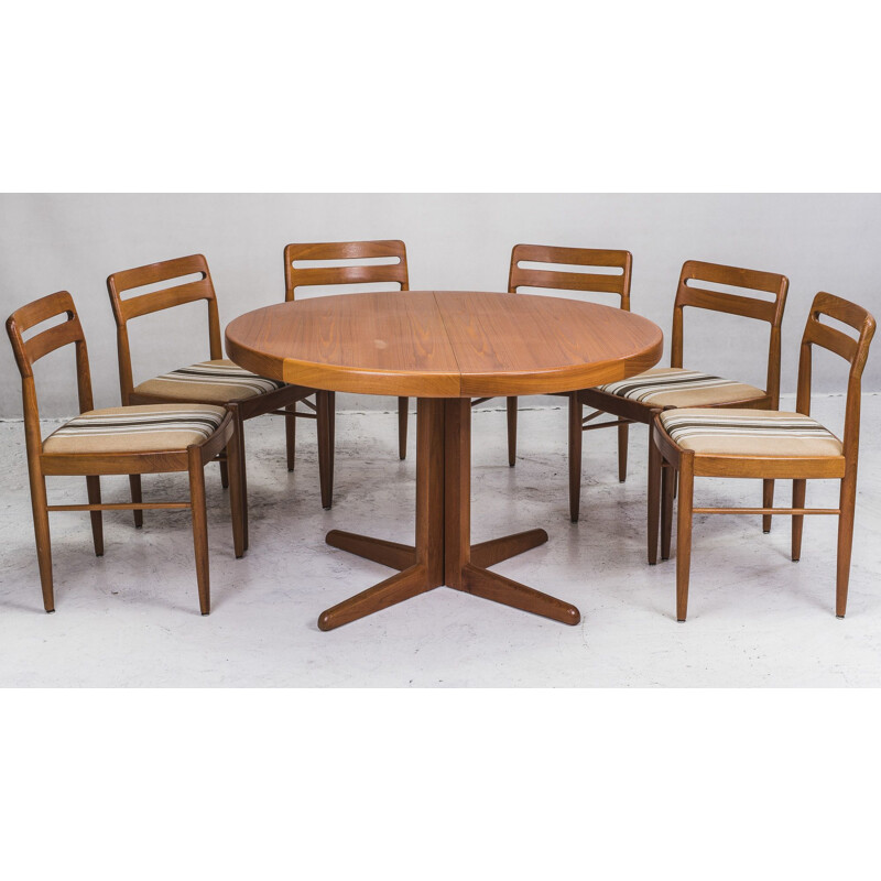 Table à rallonge vintage de HW Klein pour Bramin, 1960