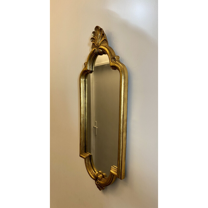 Vintage gilded wood mirror