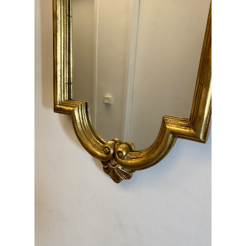 Vintage gilded wood mirror