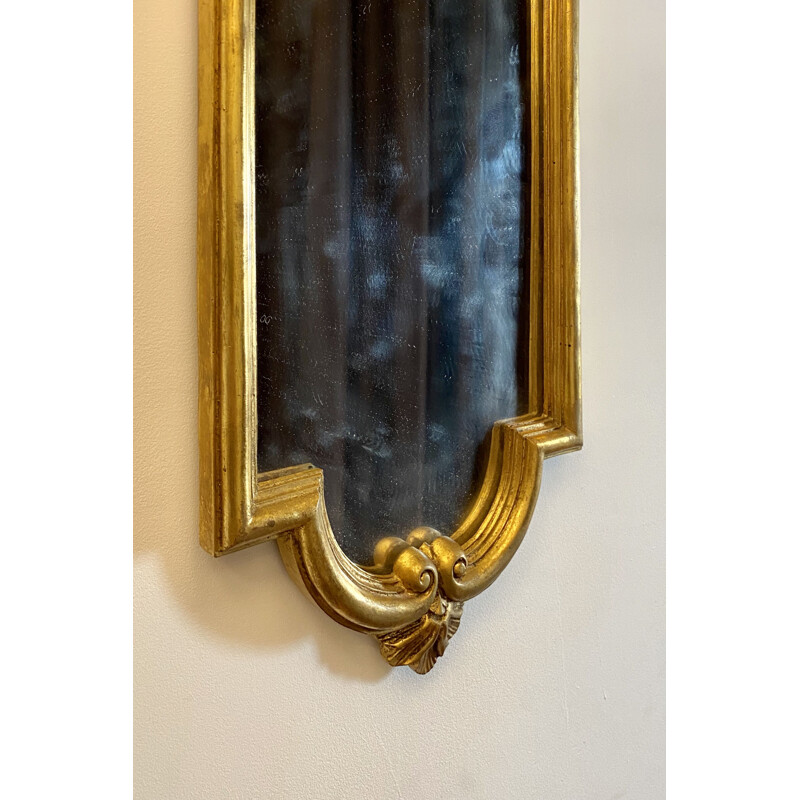 Vintage gilded wood mirror