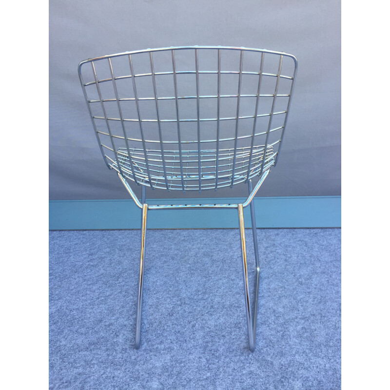 Pair of vintage children's chairs in chrome "wire" version by Knoll