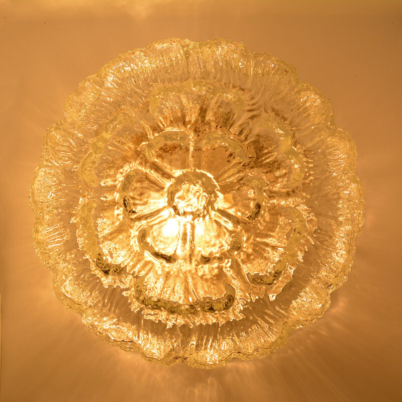 Vintage ceiling lamp by Glashütte Limburg, Germany, 1960s