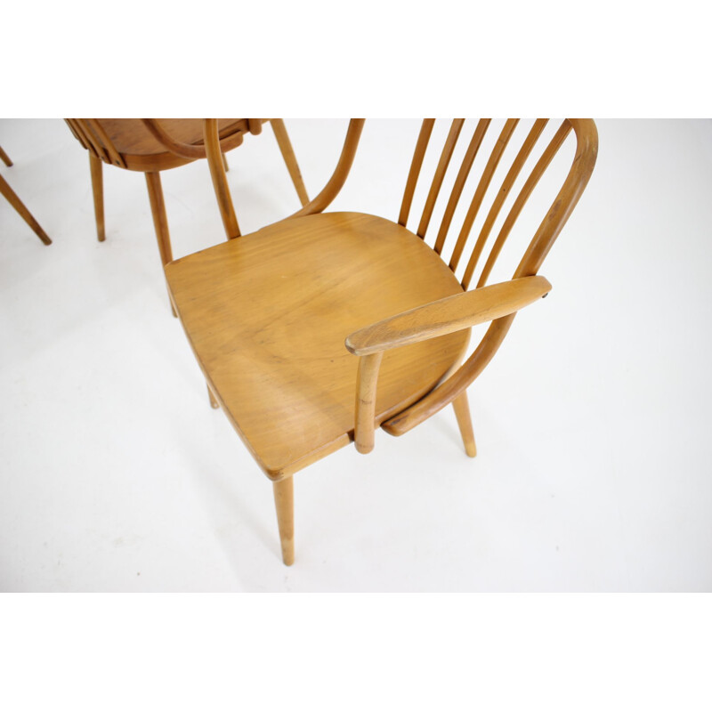 Set of 4 vintage dining chairs by Antonin Suman, Czechoslovakia, 1960s