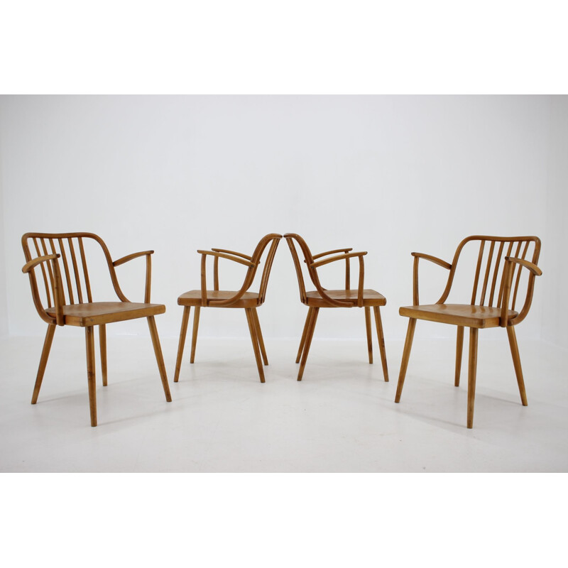 Set of 4 vintage dining chairs by Antonin Suman, Czechoslovakia, 1960s