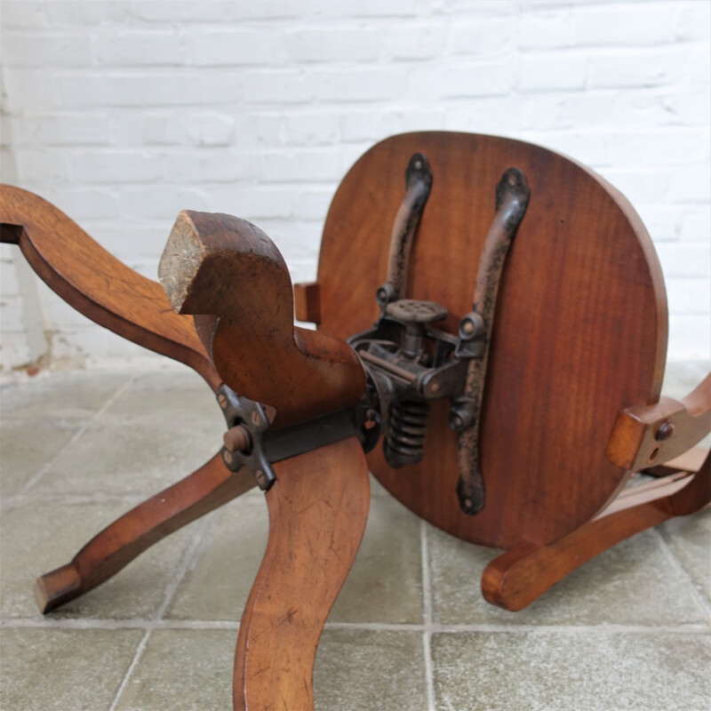 Vintage captain's chair in oak wood, England