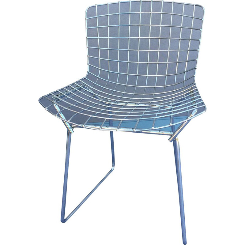 Paire de chaise pour enfant vintage en version chrome "wire" par Knoll