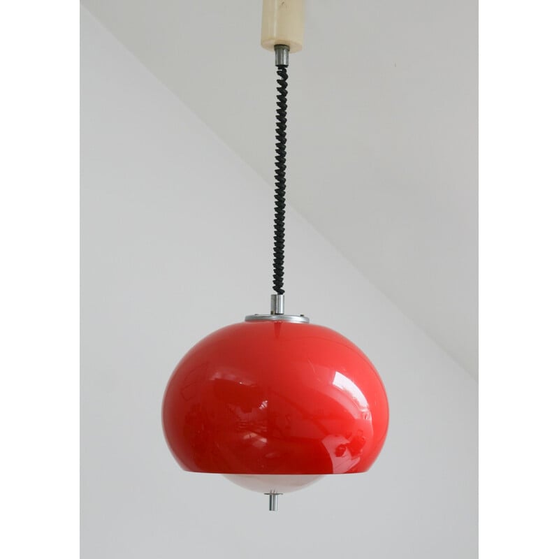 Vintage pendant lamp from Guzzini for Meblo, 1970s