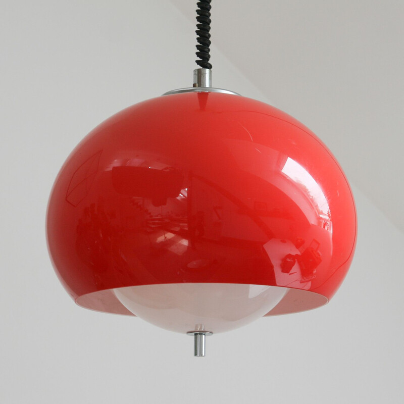 Vintage pendant lamp from Guzzini for Meblo, 1970s