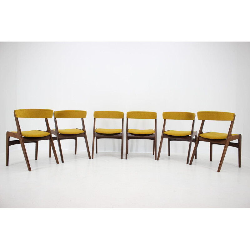 Set of 6 vintage Teak Dining Chairs by Kai Kristiansen, 1960s