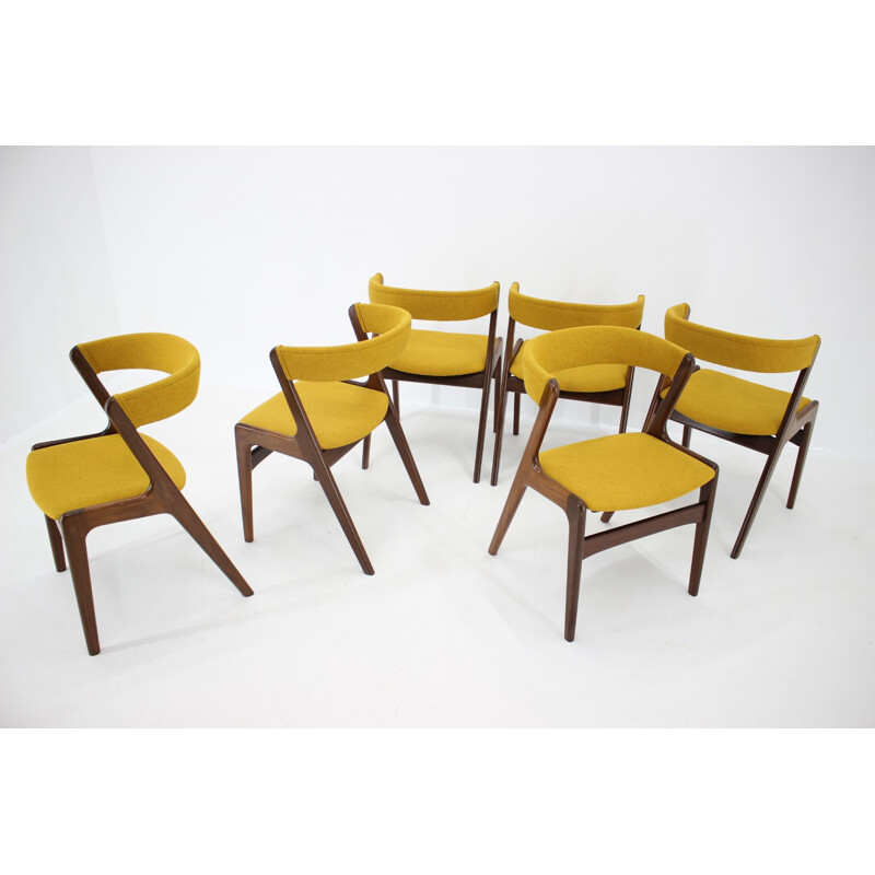 Set of 6 vintage Teak Dining Chairs by Kai Kristiansen, 1960s