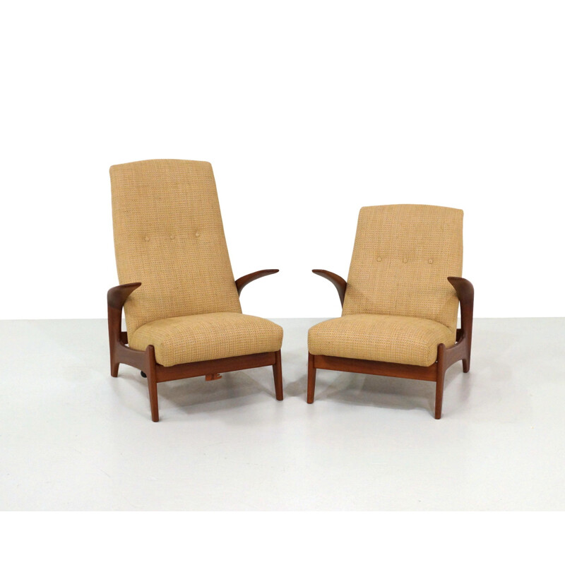 Pair of vintage armchairs by Rolf Rastad and Adlof Relling, 1960s