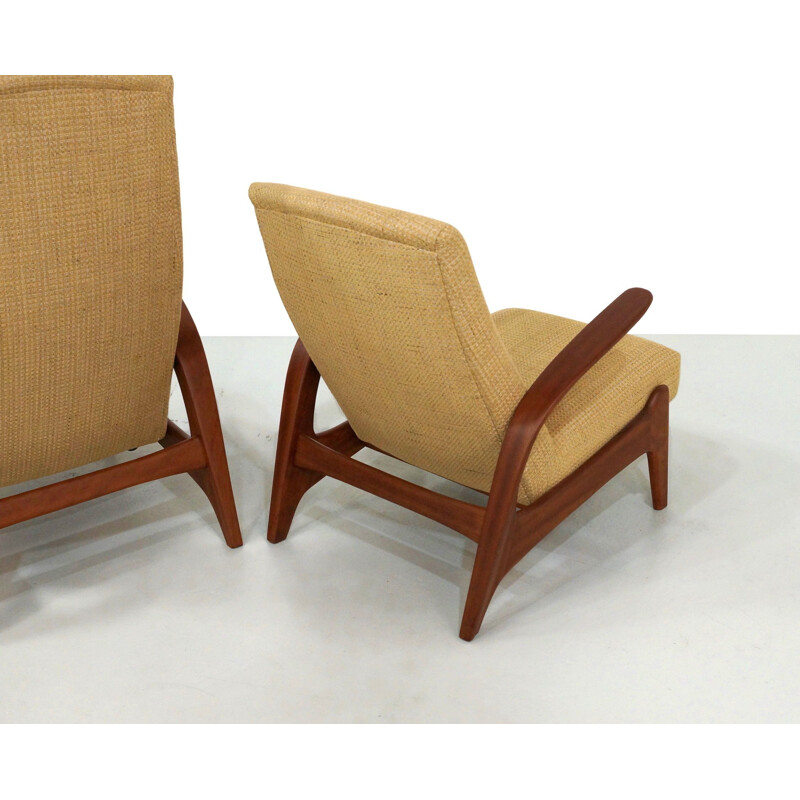 Pair of vintage armchairs by Rolf Rastad and Adlof Relling, 1960s