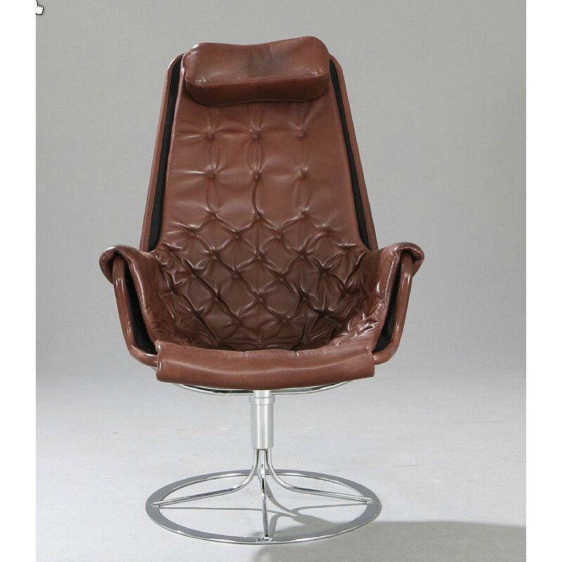 Dux "Jetson" Scandinavian armchair in leather, Bruno MATHSSON - 1980s