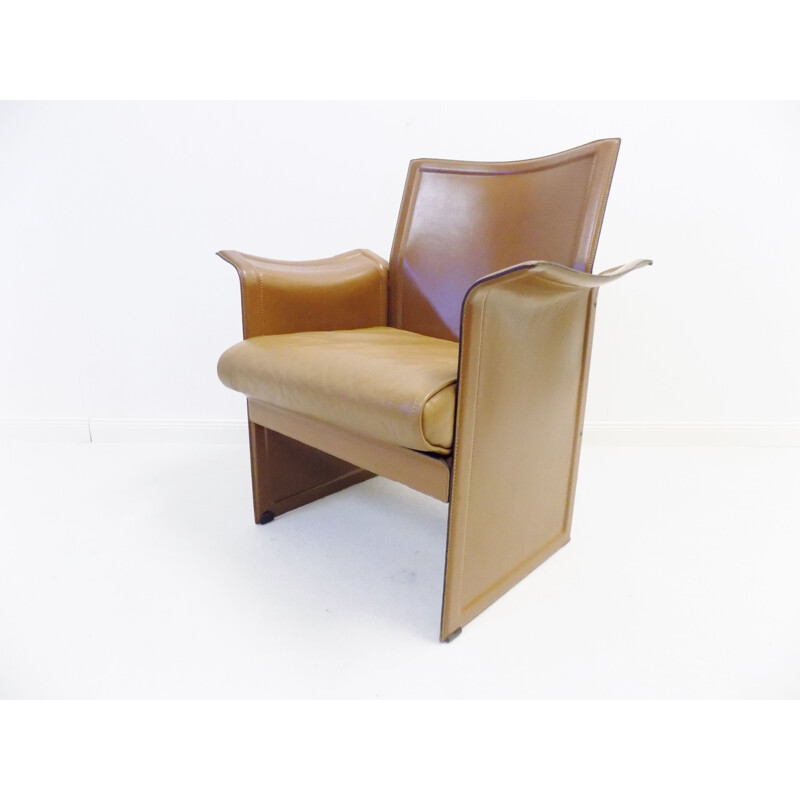 Vintage set of 4 Korium dining chairs by Tito Agnoli for Matteo Grassi 