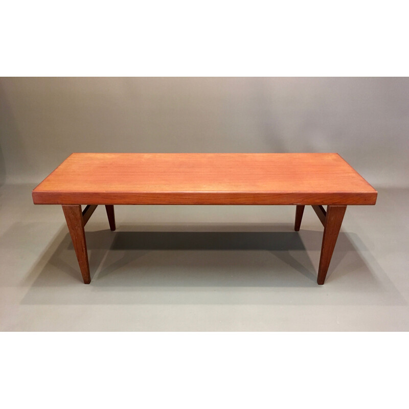 Vintage scandinavian teak coffee table by Johannes Andersen, 1950 