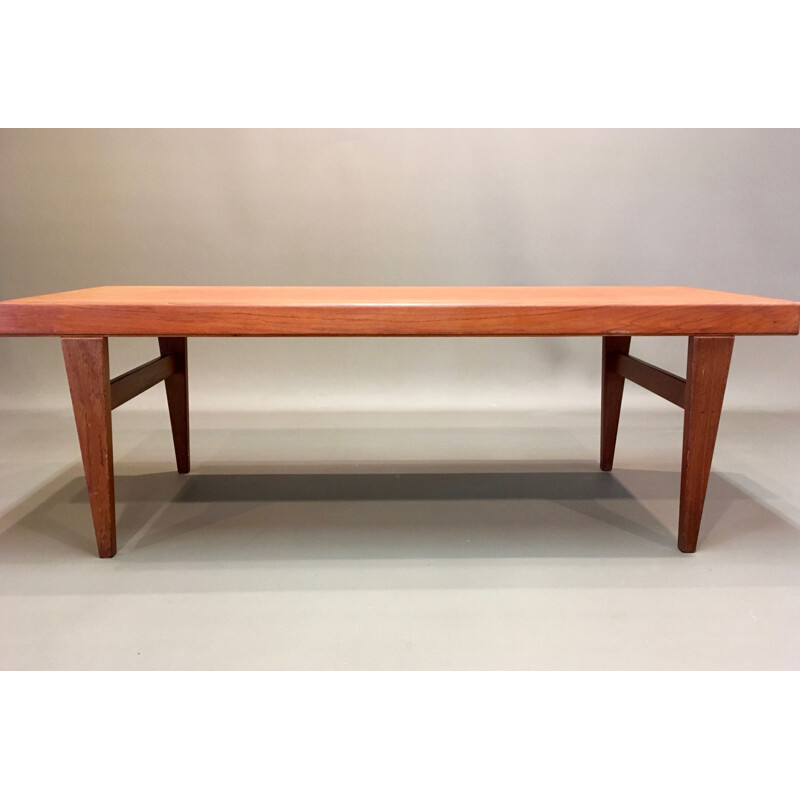 Vintage scandinavian teak coffee table by Johannes Andersen, 1950 