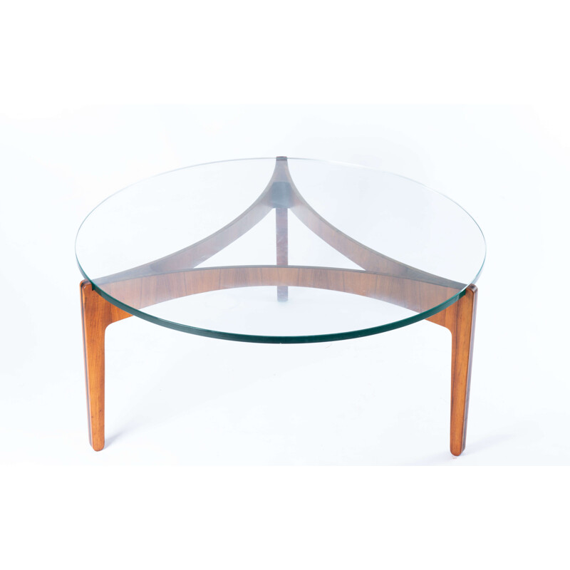 Rosewood vintage coffee table by Sven Ellekaer for Christian Linneberg, 1960s
