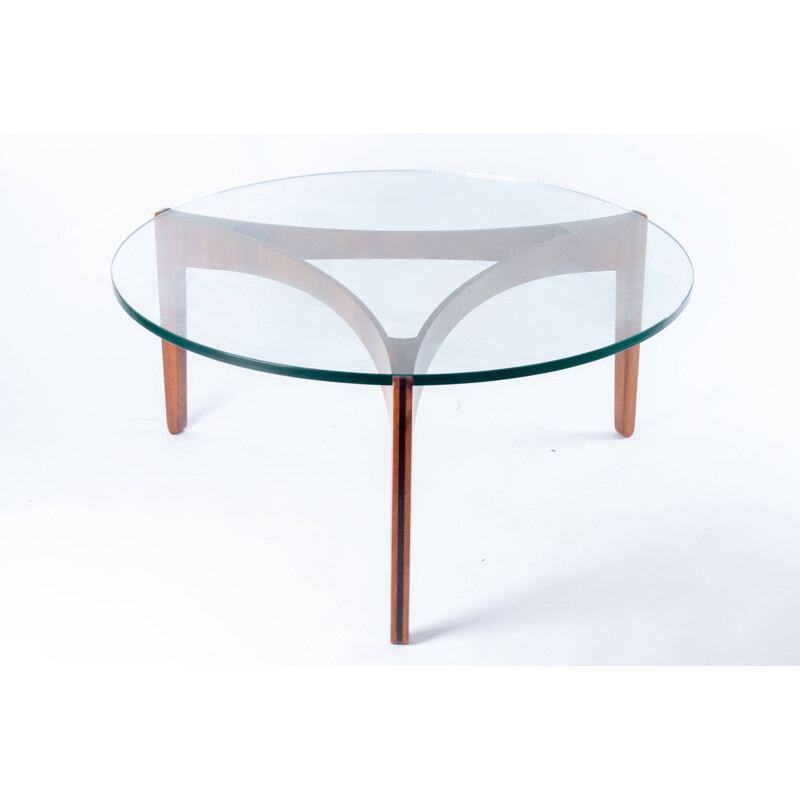 Rosewood vintage coffee table by Sven Ellekaer for Christian Linneberg, 1960s