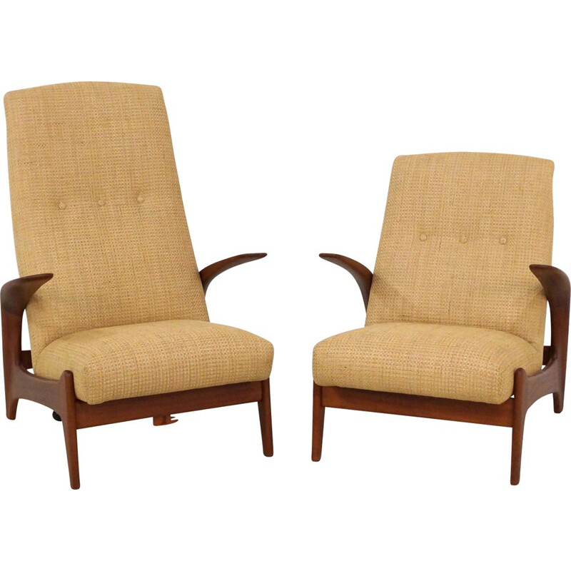 Pair of vintage armchairs by Rolf Rastad and Adlof Relling, 1960s