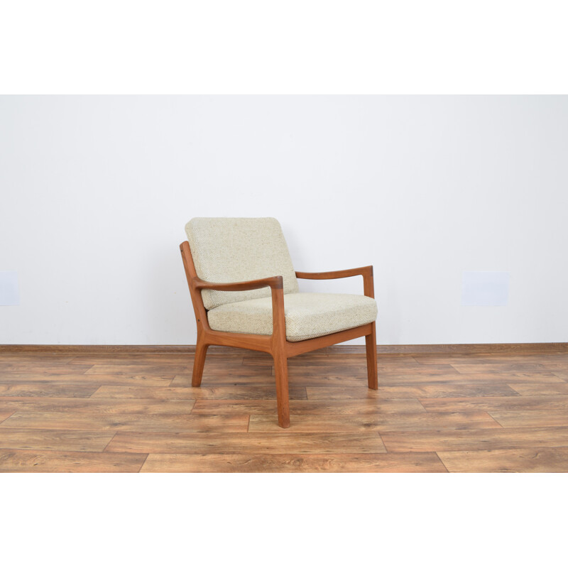 Set of 2 danish teak vintage armchairs by Ole Wanscher for Cado, 1960s