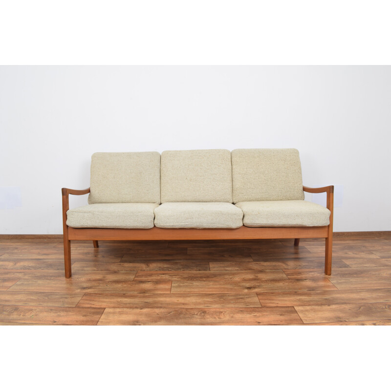 Danish teak vintage sofa by Ole Wanscher for Cado, 1960s