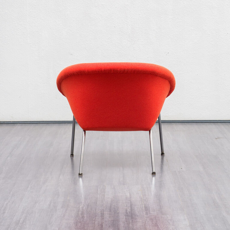 Vintage orange easy chair by Walter Knoll, model 369, 1950