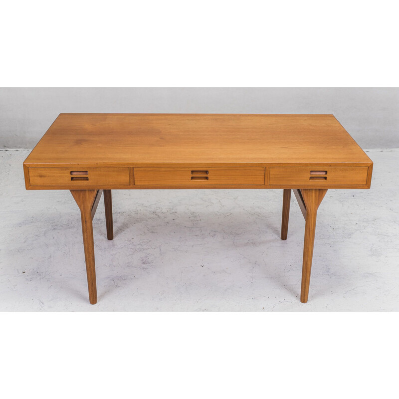 Vintage teak desk by Nanna Ditzel for Søren Willadsen Møbelfabrik, 1950