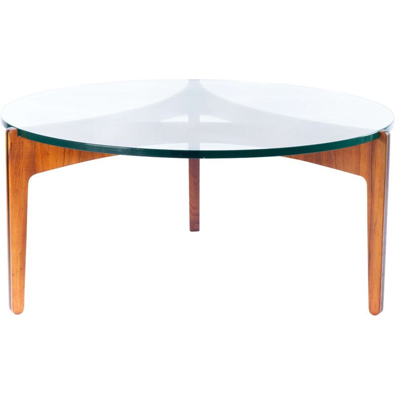 Rosewood vintage coffee table by Sven Ellekaer for Christian Linneberg, 1960s