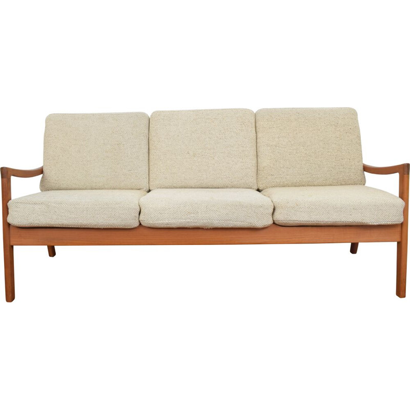 Danish teak vintage sofa by Ole Wanscher for Cado, 1960s