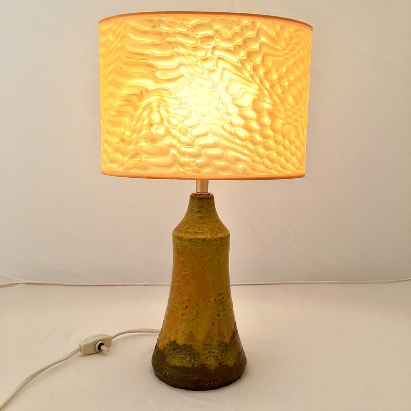 Vintage lamp in polychrome ceramic 1960