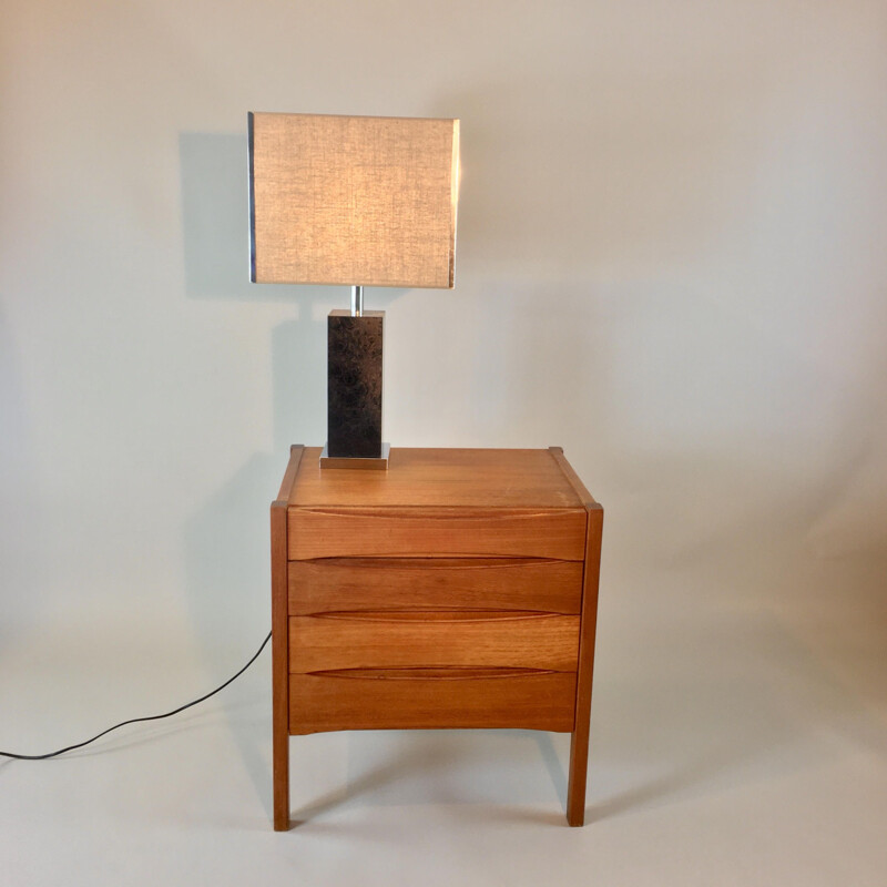 Vintage 4-drawer teak chest of drawers 