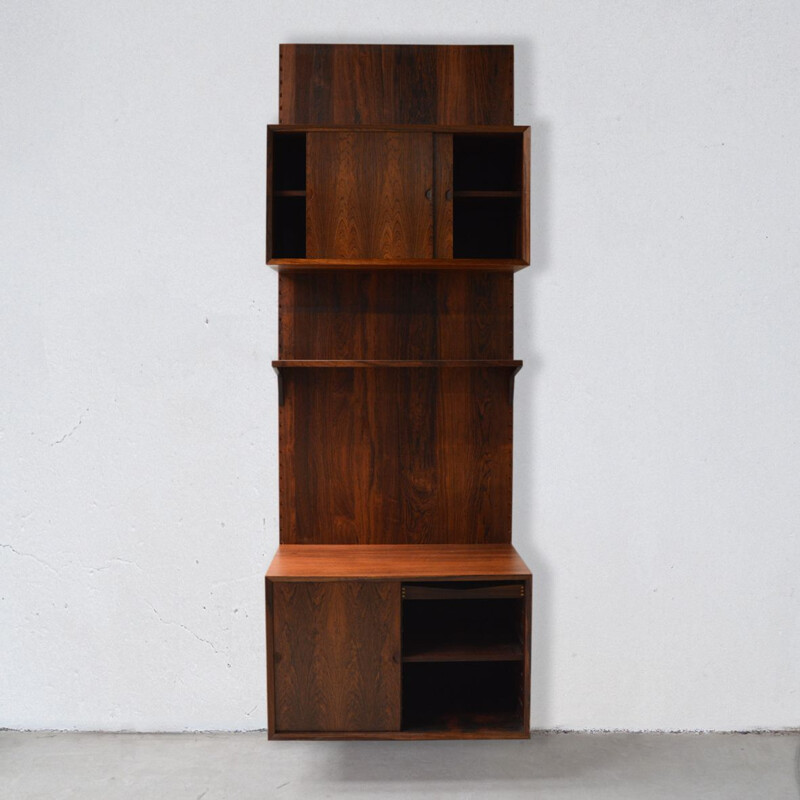 Vintage Royal System rosewood wall unit by Poul Cadovius, 1968