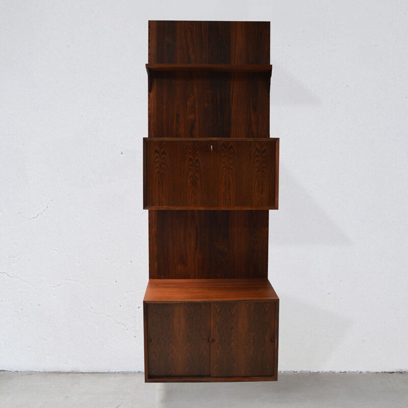 Vintage Royal System rosewood wall unit by Poul Cadovius, 1968