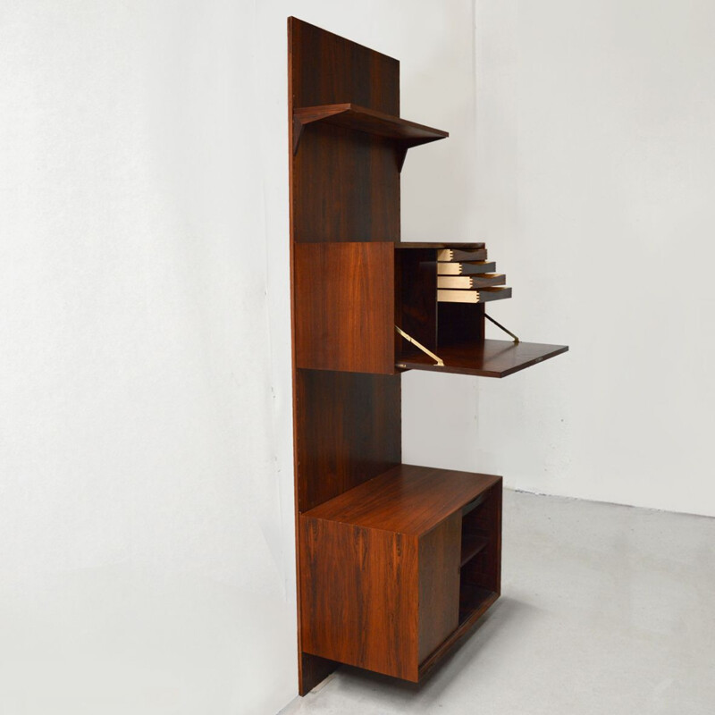 Vintage Royal System rosewood wall unit by Poul Cadovius, 1968