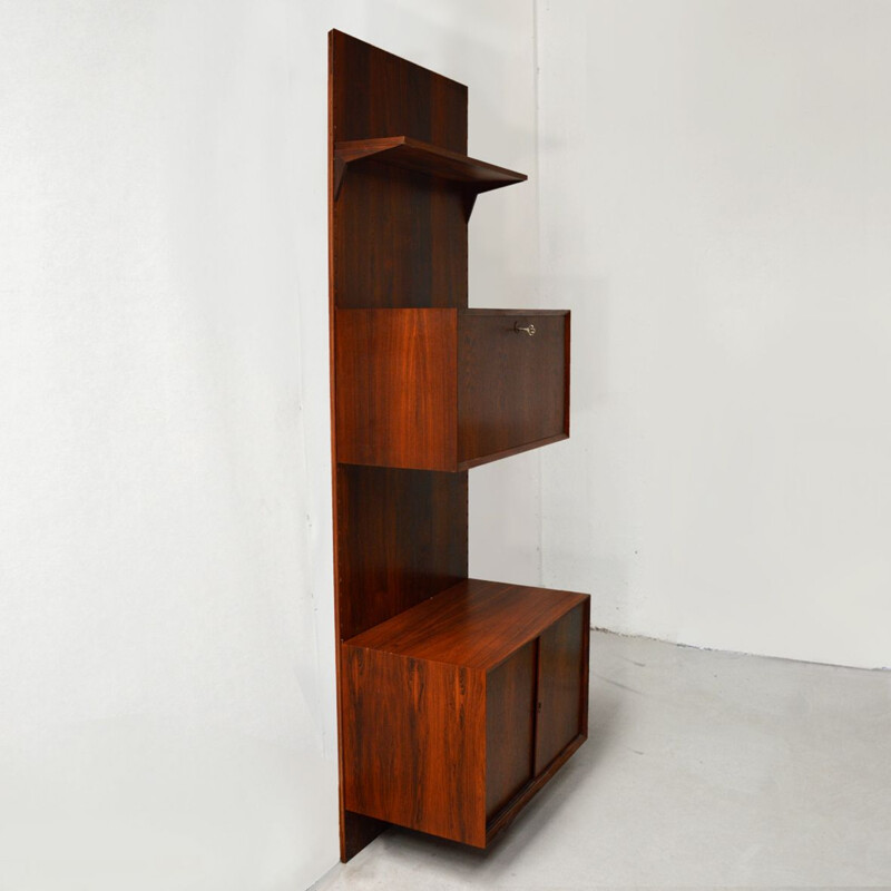 Vintage Royal System rosewood wall unit by Poul Cadovius, 1968